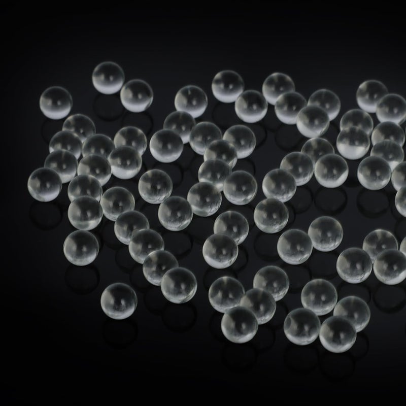 stonylab Round Glass Beads, Solid Glass Balls for Heating and Boiling Prevention Laboratory Clear Glass Boiling Stones, 6 mm Diameter, 1000 Beads per Bag - Image 4